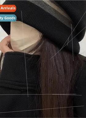 Knitted cap female fall and winter new woolen hat warm hops