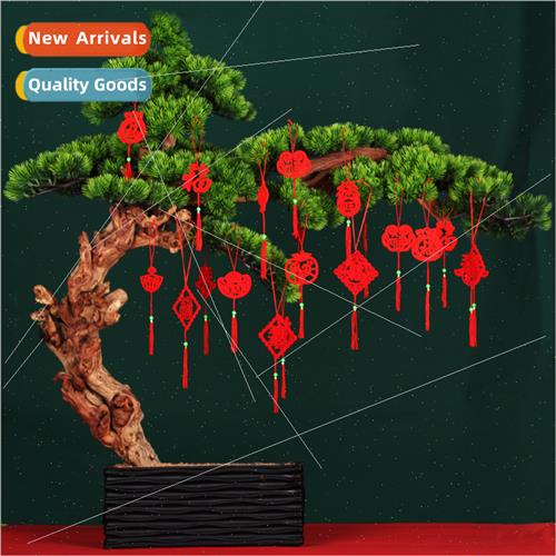 New Year Spring Festival flocking bonsai small lanterns hang