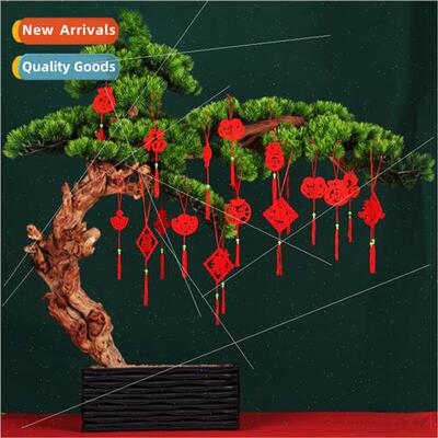 New Year Spring Festival flocking bonsai small lanterns hang