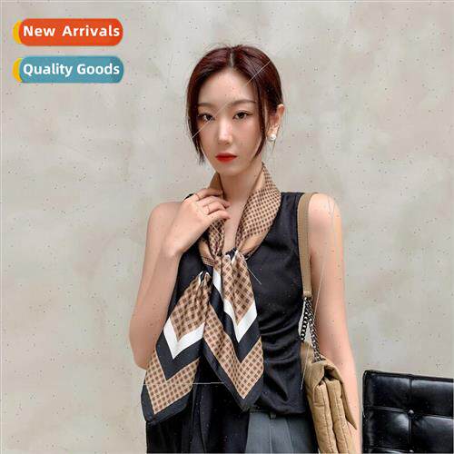 Korean  simple fashion printing 90CM versatile colorful stri