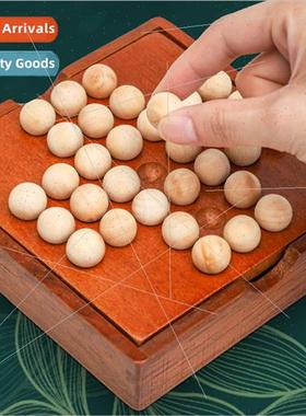 Wooden single noble chess children puzzle desktop games perf