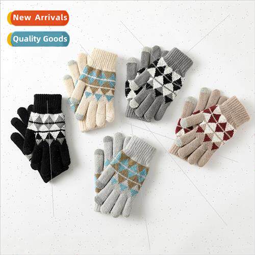 New touch screen gloves men women autumn winter padded thick