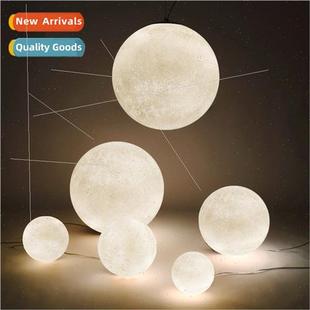 light Scandinavian bedroom Moon restaurant planet orb lamp