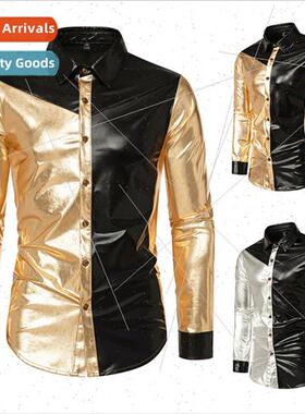 2023 Spring Autumn new  size men casual long-sleeved shirt M