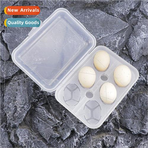 Outdoor six compartments egg organizer camping convenient pl