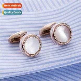 French shirt cufflinks men wedding dress cufflinks shell cuf
