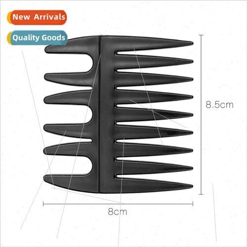 Black Plastic Comb 适用Barber Shop Styling Two Sides Herring
