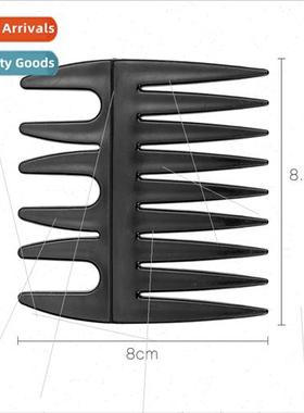 Black Plastic Comb 适用Barber Shop Styling Two Sides Herring