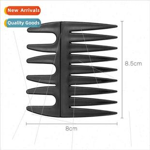 Black Plastic Comb 适用Barber Shop Styling Two Sides Herring