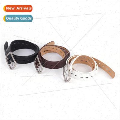 Korea new youth decorative belt female free punching simple