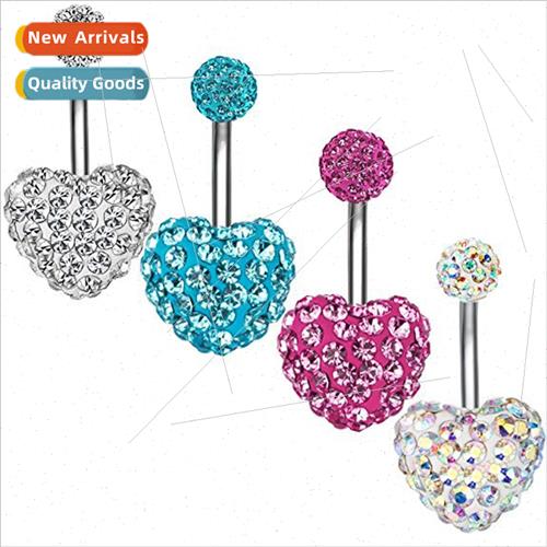 Pin Piercing Jewelry Love Bellybutton Ring Bellybutton Buckl