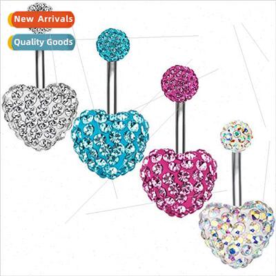Pin Piercing Jewelry Love Bellybutton Ring Bellybutton Buckl