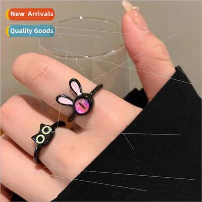 Cute quirky eye ring women 2023 new index ring niche opening