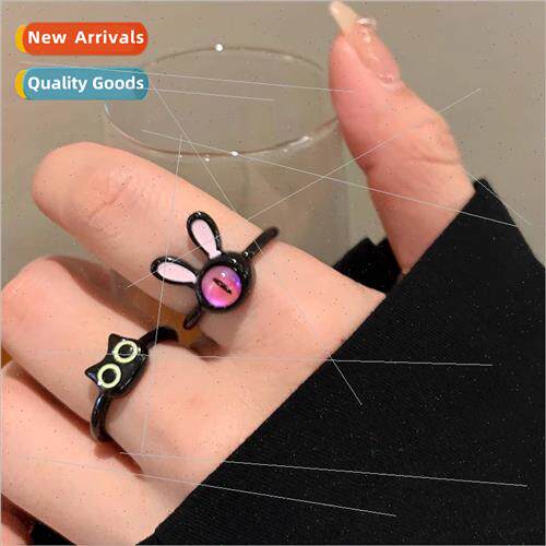 Cute quirky eye ring women 2023 new index ring niche opening
