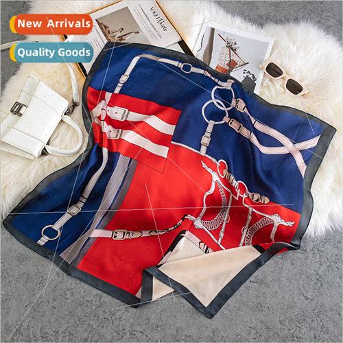 New satin silk 70 small square scarf women silk scarf versat