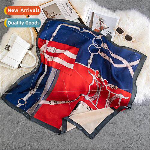 New satin silk 70 small square scarf women silk scarf versat
