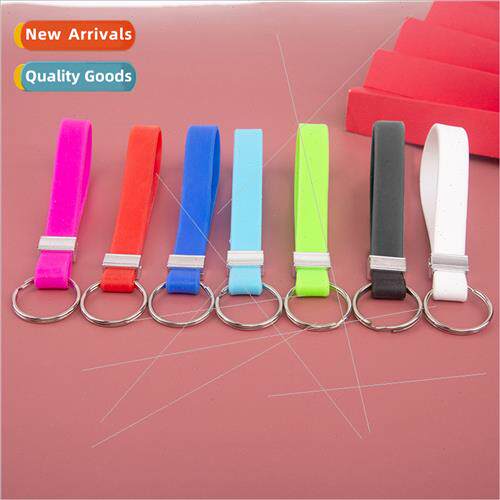 2023 new car key chain rope bag charm can be ized logo silic