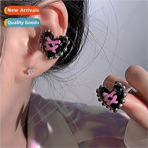 Diamond Flower Oil Drop Necklace Earrings Set Fashion che Ch