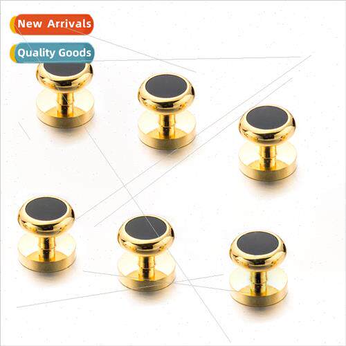 Gold Sleeve Studs Elegant Delicate Tuxedo Lapel Buttons Exqu
