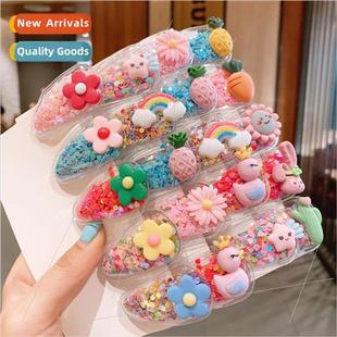 children girls baby Quicksand fru Korean princess hairpin