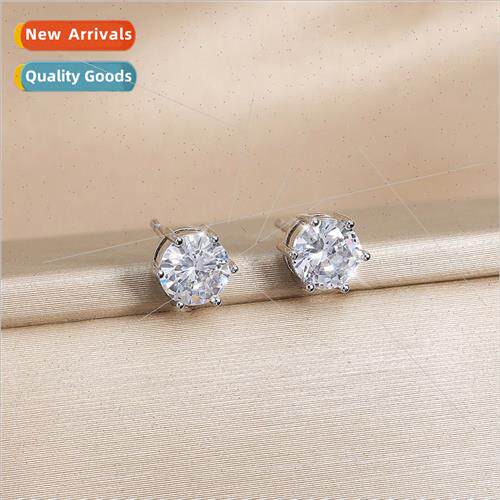 mple AAA zirconia earrings female raising ear hole ear bone