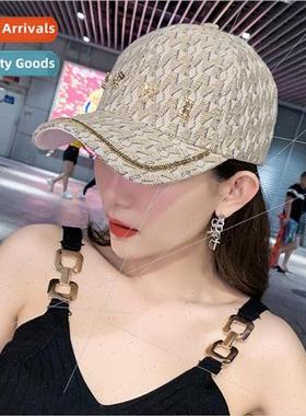 Baseball cap female Korean  of the obvious face small duck t