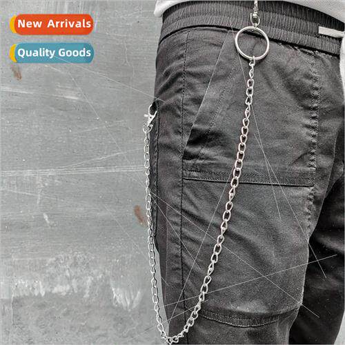 Hip hop punk metal ring pants chain stage permance permance