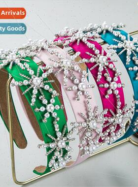 Hair bands Baroque court wind nd shiny glass diamond snowfla