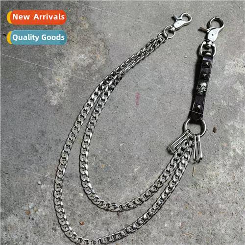 Europe fashion metal pants chain versatile hip-hop set dance