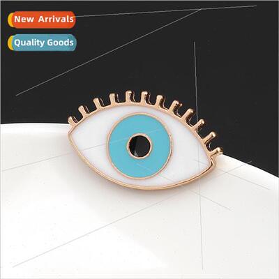 al Japanese Jewelry Devil Blue Eyes Cartoon Oil Drip Brooch