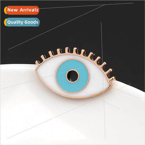 al Japanese Jewelry Devil Blue Eyes Cartoon Oil Drip Brooch
