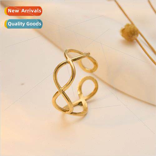 Stylish Creative Wrap Premium Feeling Stainless Steel Gold O