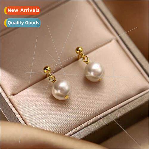 s925 silver pin pearl earrings female 2023 new niche premium