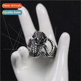 Europe personalized punk eyes snake ring ring men tide openi