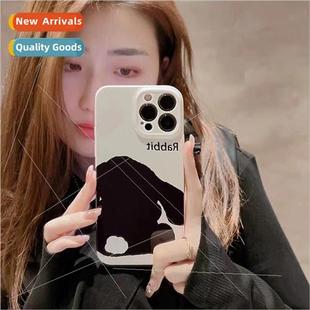 Model white background black rabbit Apple 14Pro hard case ph