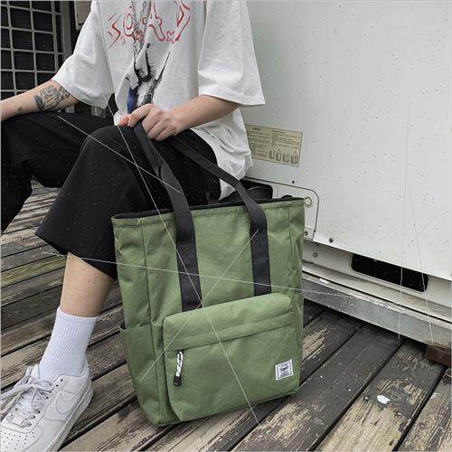 Canvas Women Bags Bags Shoulder Tote 2023 Fall New Set Korea