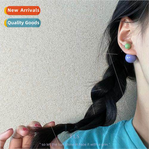 Koreadiamond pearl tassel earrings sense niche earrings ear