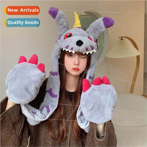 Party unicorn scarf hat gloves three-piece set all-in-one fa