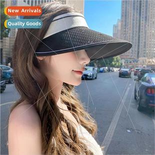 beach duck fan sunscreen outdoor hat top hollow new 2023