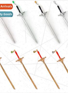 Chinese simple sword hairpin water drop pendant metal hairpi