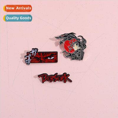 Brave Dice anime  red metal cartoon commemorative alloy broo