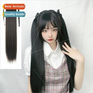 hair female ponytail double long tie braids wig