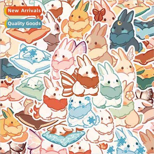 40 cartoon cute rabbit small animal stickers cell phone case