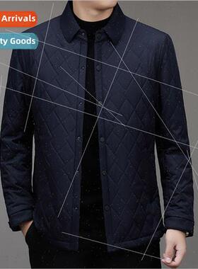 Winter jacket men 2023 cotton clothing men lapel cotton busi