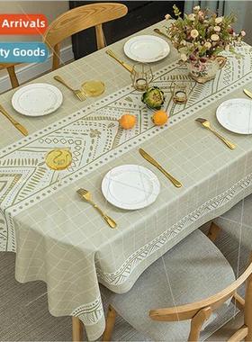 Long oval tablecloth waterproof oilproof anti-scalding -wash