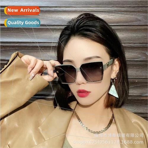 New 2023 large frame sunglasses female polarized glasses fas