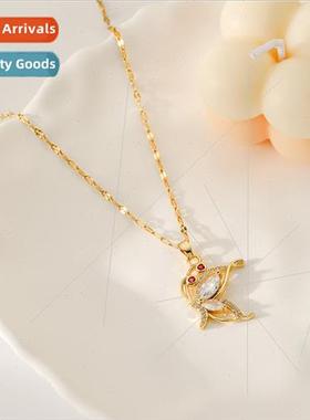 che Design Necklace Copper Micropavé Fluttering Butterfly Z