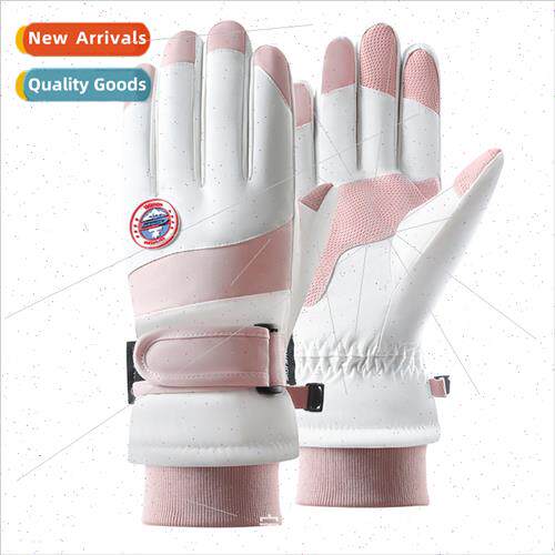 Ski gloves women winter touch screen padded outdoor cycling
