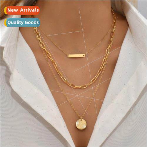 Europe fashion jewelry simple fashion multi-layer metal roun