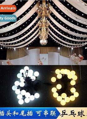 led ping pong ball lights string wedding festival outdoor ca